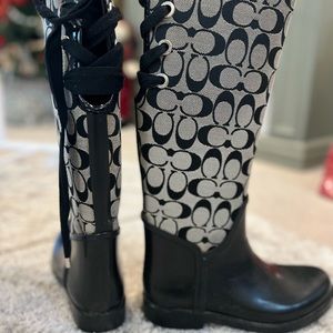 Coach rain boots